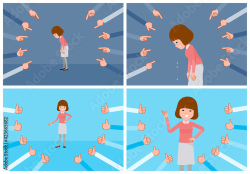 flat type Straight bangs women_Evaluation