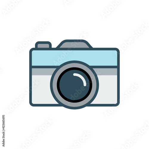camera photography icon design vector template