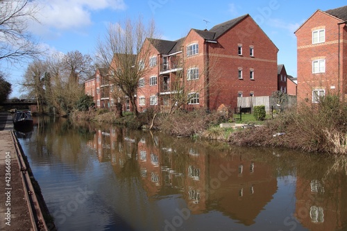 Coventry canal bridge water and living 