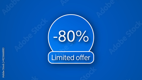 Blue limited offer banner