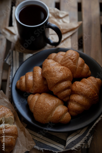 croissant and coffee