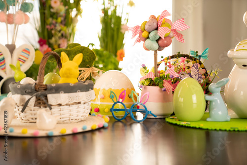 Photography Easter decorations in the house