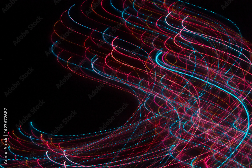 Obraz premium Desktop Hintergrund dunkel Effekt Technik Motion Overlay Videoeffekt leuchten