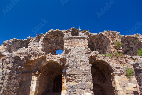 Old amphitheater in Side Turkey