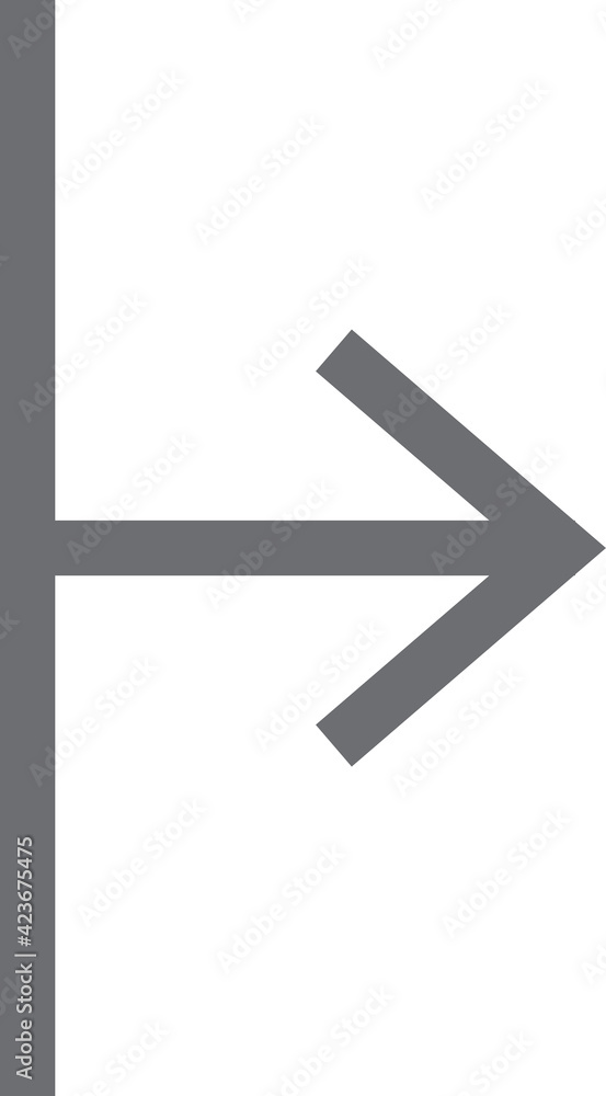Fototapeta premium Modern arrows Vector line icon. Arrow different shapes in modern simple flat style for web design.