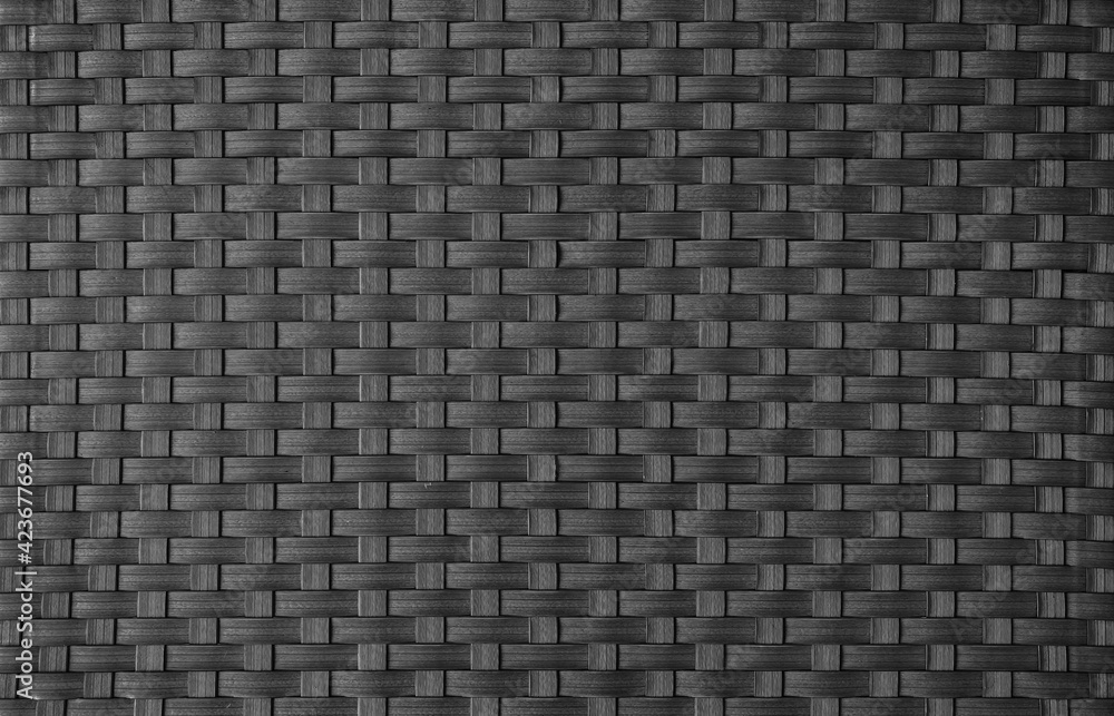 Black painted rattan pattern texture and background seamless Black painted rattan pattern texture and background seamless