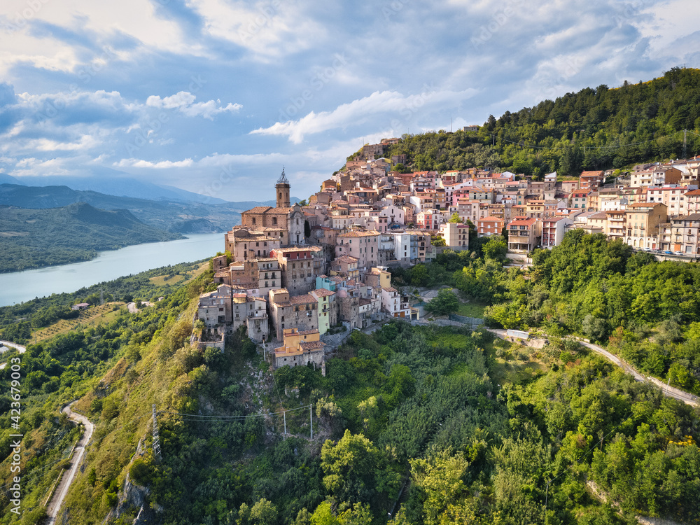 View of Colledimezzo, Chieti, Abruzzo, Italy