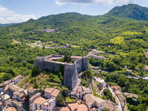 Aerial View of Cerro al Volturno, Isernia, Abruzzo