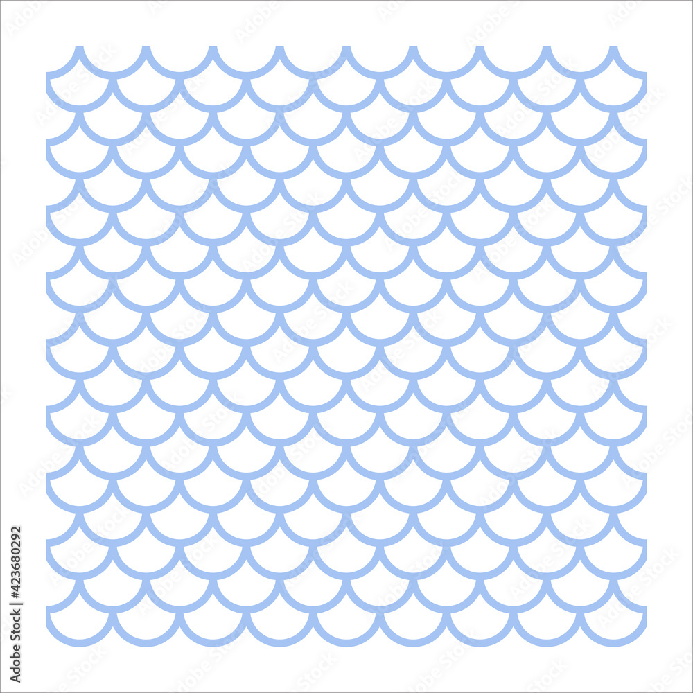 Seamless pattern of mermaid scales Beautifully arranged fish scales. Isolated on background Seamless pattern of mermaid scales Beautifully arranged fish scales. Isolated on background