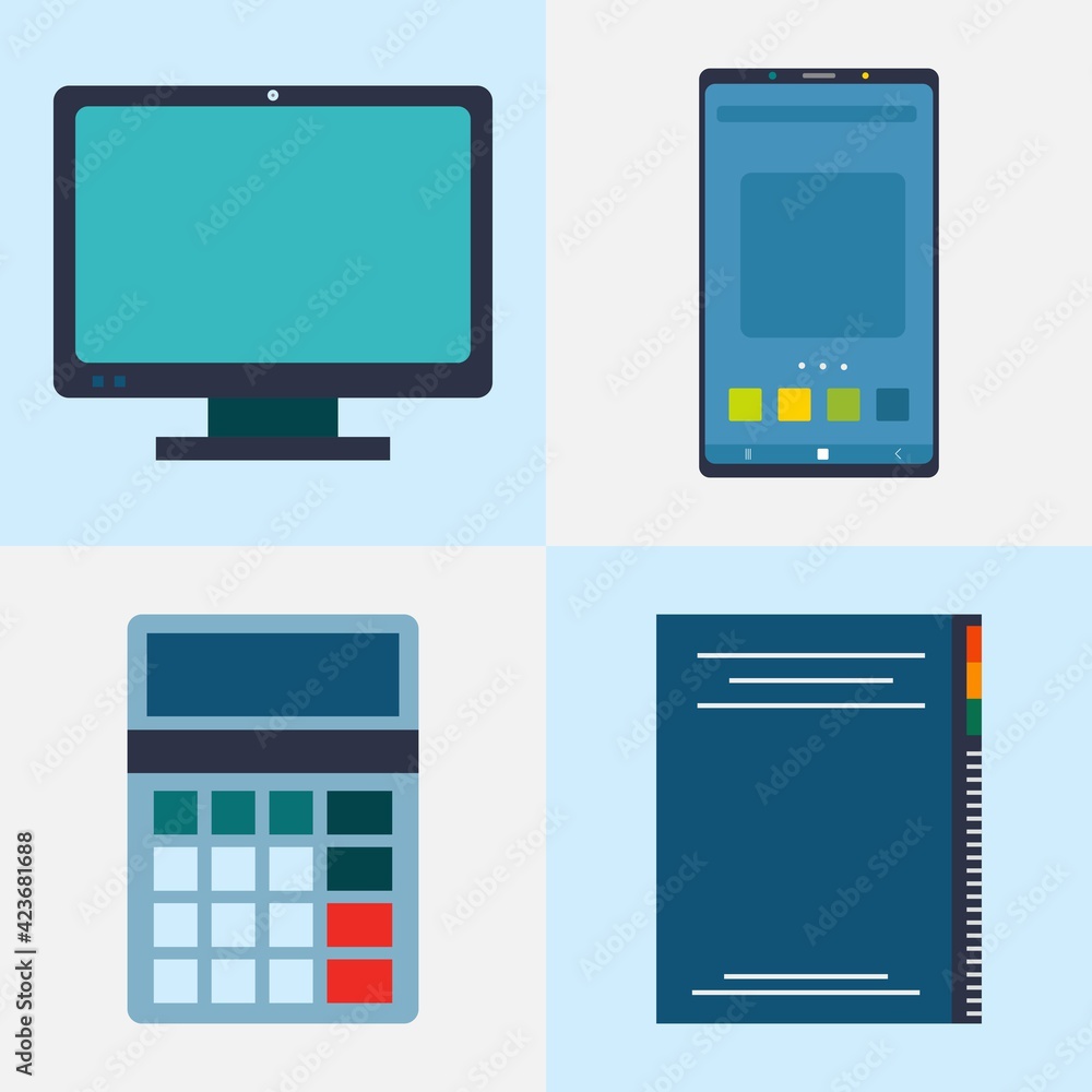Flat Design Office and Business Icons Set Flat Design Office and Business Icons Set