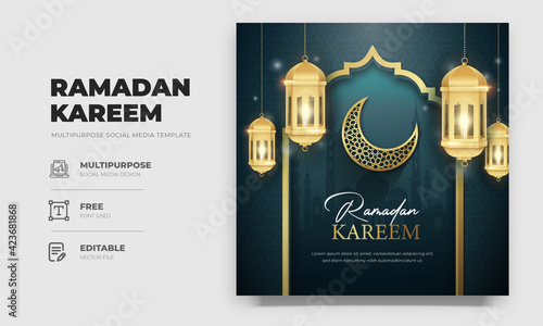 Ramadan Kareem Social Media Post Template