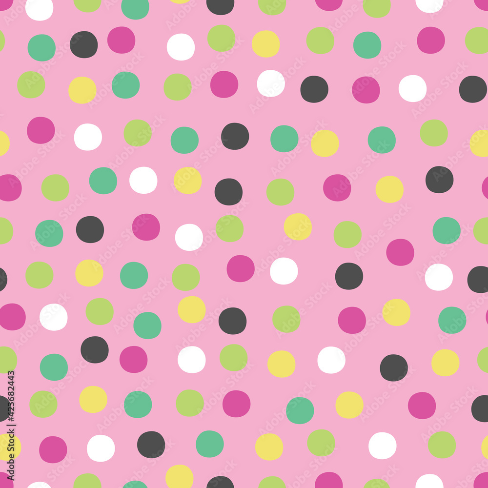 Dots seamless background for kids Dots seamless background for kids
