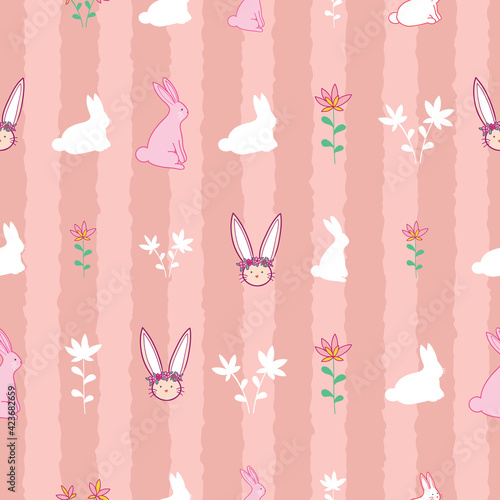 Easter holiday seamless pattern design