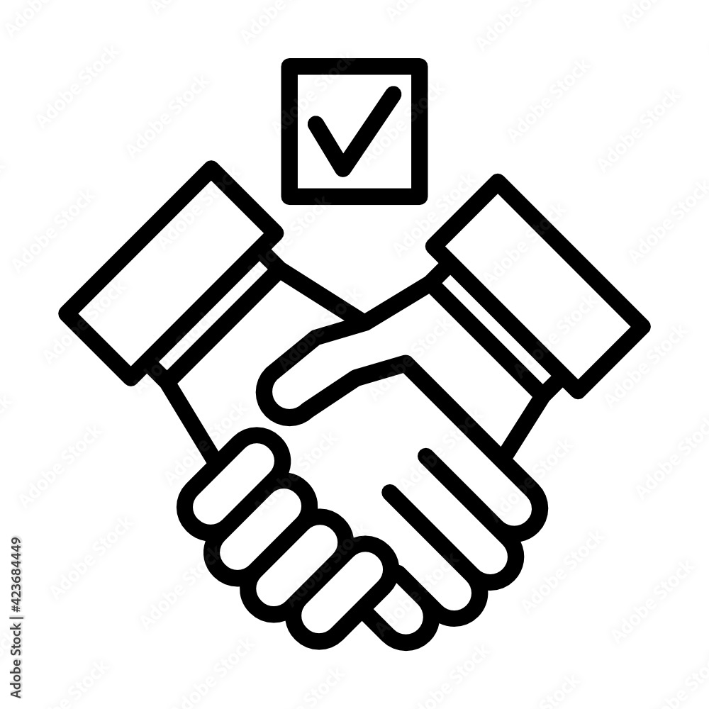Deal Icon Illustration Deal Icon Illustration