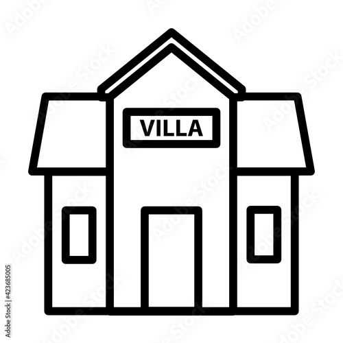 Villa vector illustration