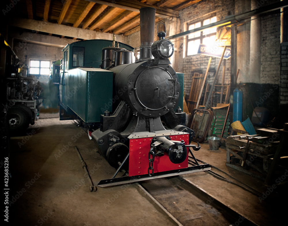 Fototapeta premium Old steam locomotive