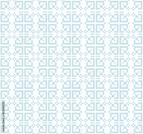 Vector seamless abstract pattern with geometric ethnic ornament. Pleasant soothing colors in a simple and laconic texture. Print for textiles and oriental decoration