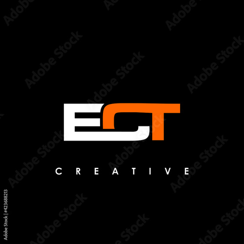 ECT Letter Initial Logo Design Template Vector Illustration