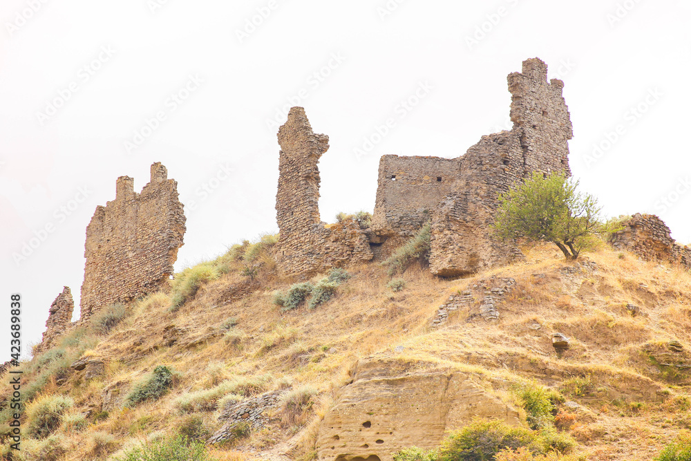 Ruins of the medieval castle of Uggiano, in Ferrandina, Basilicata, southern Italy