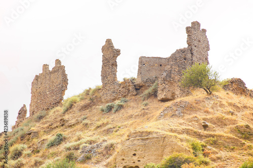Ruins of the medieval castle of Uggiano  in Ferrandina  Basilicata  southern Italy
