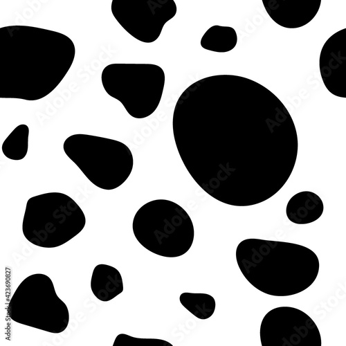 Irregular blob, seamless pattern of abstract organic shapes. Abstract irregular random blobs. Simple liquid amorphous splodge. Trendy minimal designs for presentations, banners, posters and flyers.
