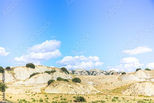 Desert landscape of Aliano badlands in Basilicata  southern Italy