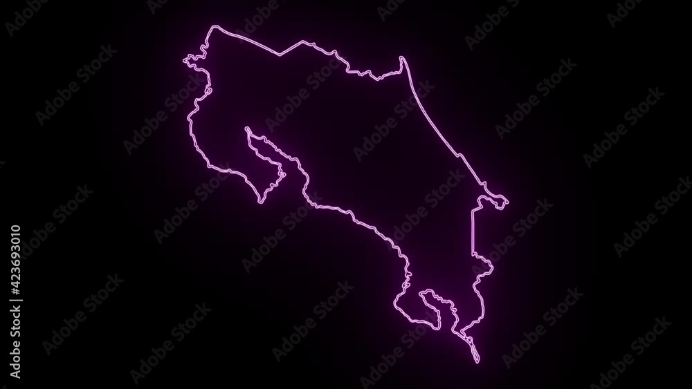 neon Map of Costa Rica, Costa Rica outline, Animated close up map Costa Rica
neon Map of Costa Rica, Costa Rica outline, Animated close up map Costa Rica