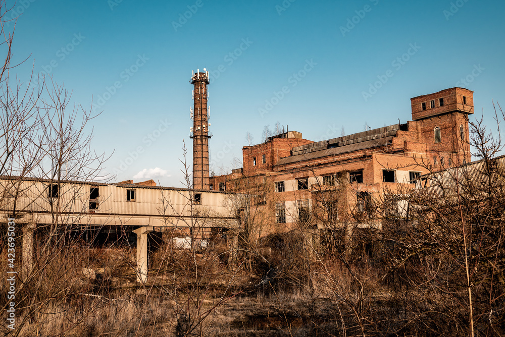 ruins of abandoned factory