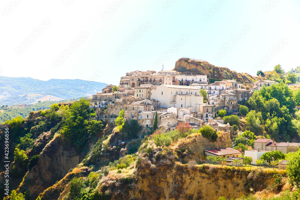 Picturesque medieval italian village of Tursi, in Basilicata in the south of Italy