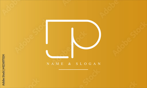 PL, LP, P, L abstract letters logo monogram