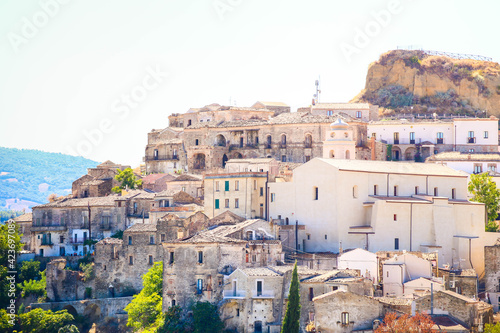 Picturesque medieval italian village of Tursi, in Basilicata in the south of Italy