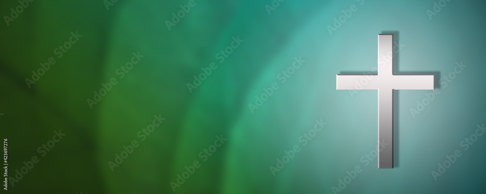 Silhouette of christian cross on background image. Silhouette of christian cross on background image.