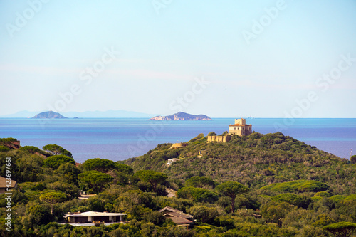 Canvastavla Italy Tuscany, Punta Ala, Rio Palma Path, Mountain Bike MTB E-MTB, Panoramic vie