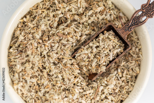 dry veronica in white bowl photo