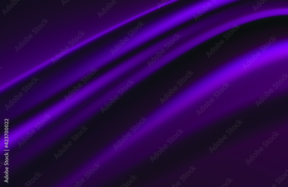 Fototapeta premium modern abstract violet background. Dark blue silk fabric curtain background. Vector illustration.