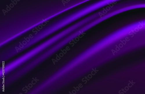 modern abstract 
violet background. Dark blue silk fabric curtain background. Vector illustration.