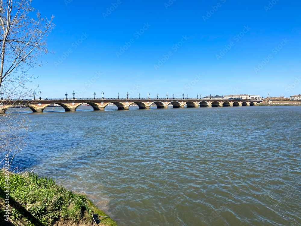 Pont de Pierre à Bordeaux, Gironde