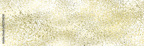 light background with gold sequins. modern banner. vector illustration