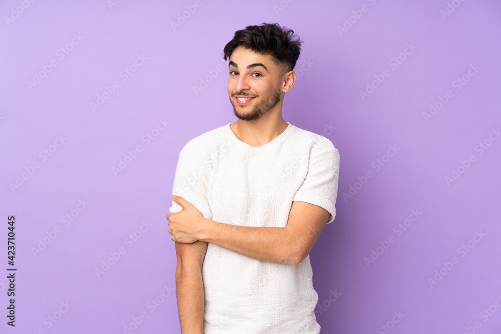Arabian handsome man over isolated background laughing Arabian handsome man over isolated background laughing
