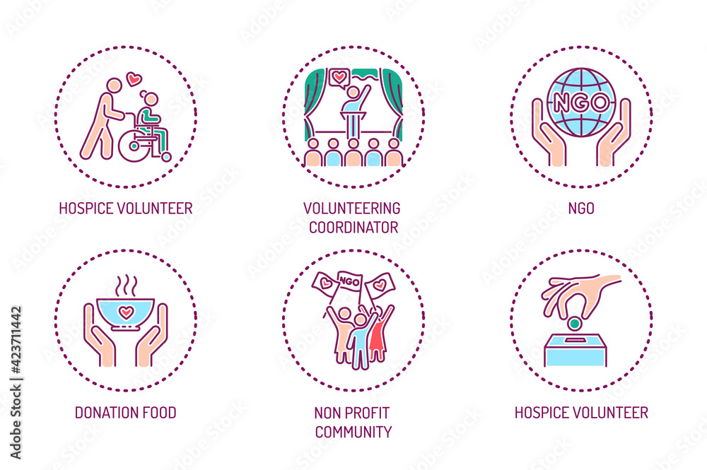 Allergy line color icons set. Dermatological, infectious disease. Isolated vector element. Allergy line color icons set. Dermatological, infectious disease. Isolated vector element.