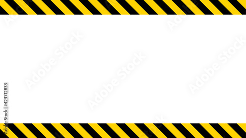 Barricade tapes or hazard tapes. Warning. The concept of an accident or hazard zones. Vector illustration