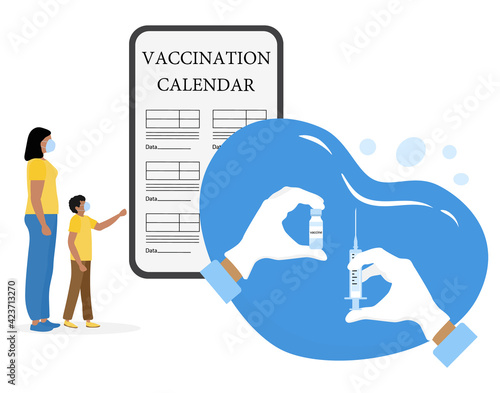 Vector People Vaccination Immunization Health care