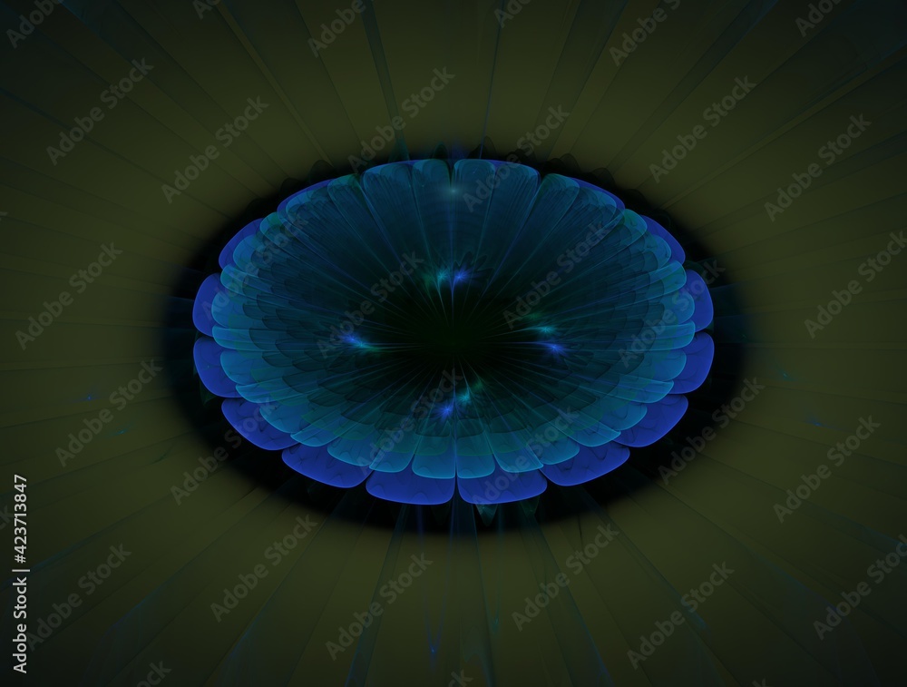 Fototapeta premium Imaginatory fractal background generated Image