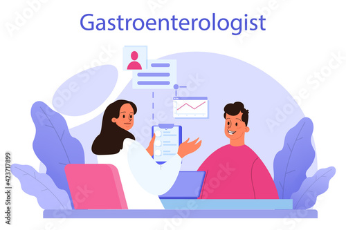 Gastroenterology doctor concept. Idea of health care and stomach