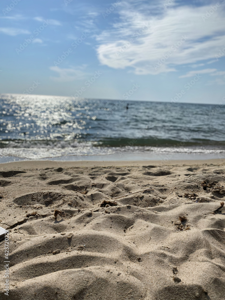 beach in the morning