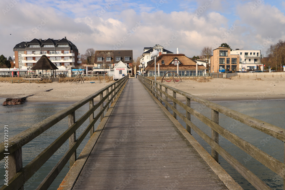 Ostseeheilbad Haffkrug; Seebrücke, Strand und Promenade