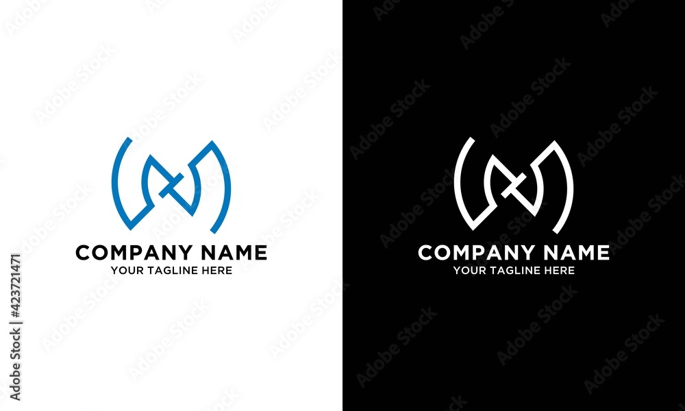  N Logo Simple Modern Letter N Design