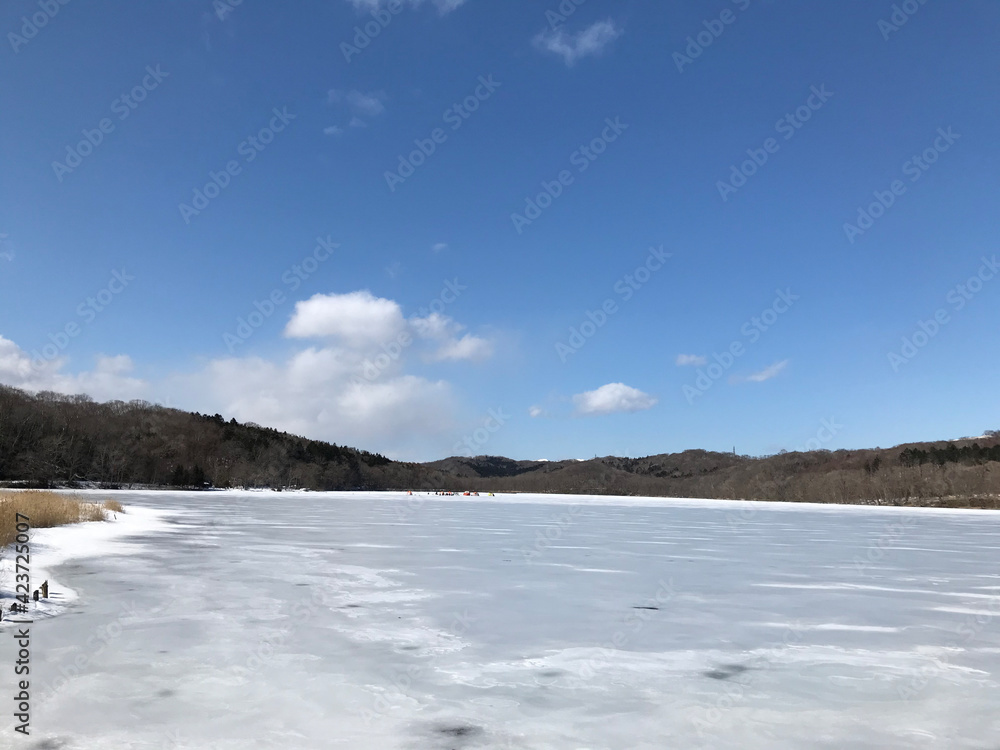 Snow Lake in Hokkaido