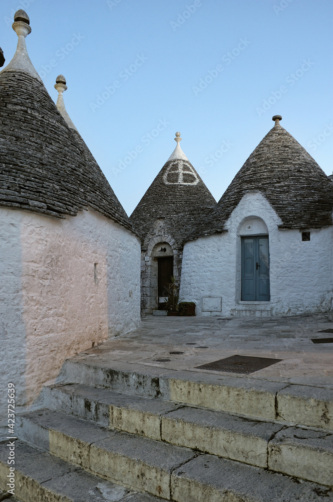 Alberobello, district of Bari, Puglia, Apulia, Italy, Europe, Trullo, typical village house Alberobello, district of Bari, Puglia, Apulia, Italy, Europe, Trullo, typical village house