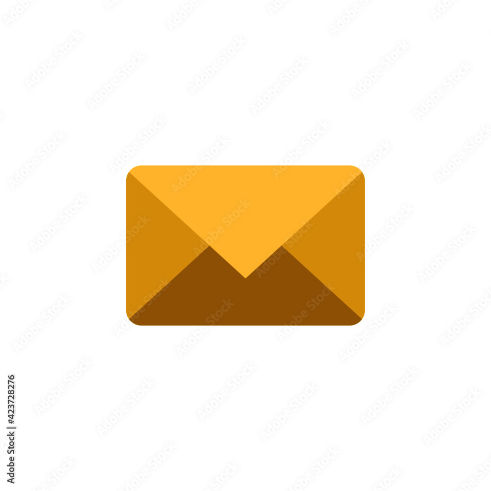Envelope icon in color icon, isolated on white background Envelope icon in color icon, isolated on white background